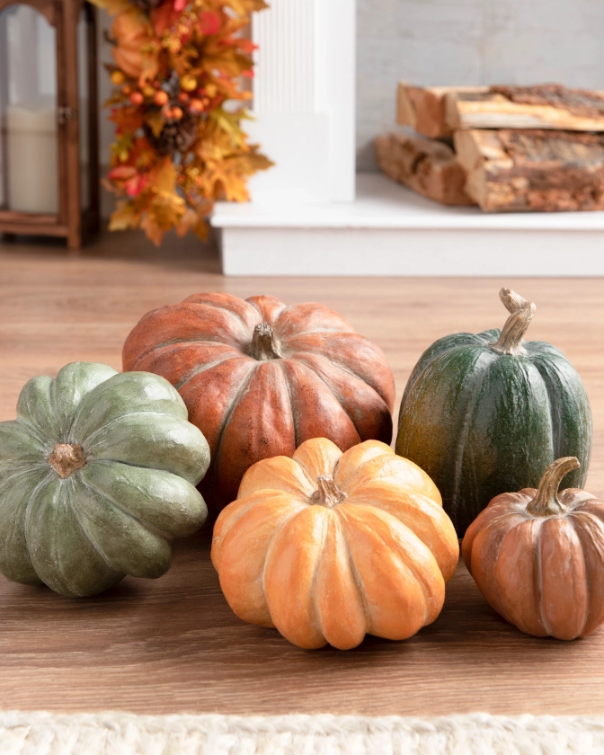 Tabletop Heirloom Pumpkins | Balsam Hill