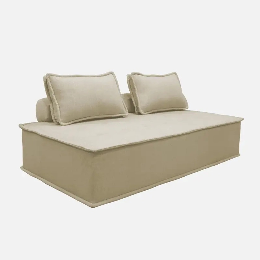 Chauffeuse 2 places pour canapé modulable beige I sweeek