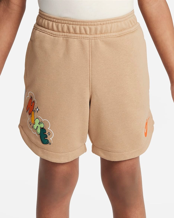 Nike Sportswear Create Your Own Adventure Younger Kids' French Terry Graphic Shorts