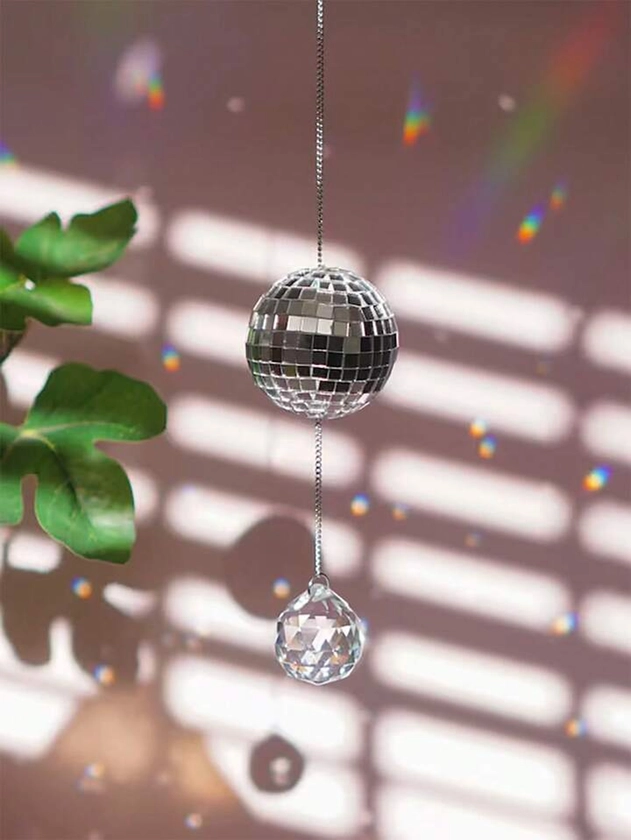 1pc Mini Disco Crystal Decorative Dream Catcher Ball Pendant | SHEIN USA