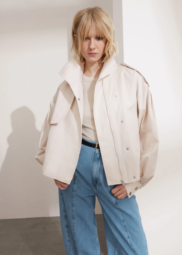 Oversized Belted Jacket - Beige - & Other Stories GB