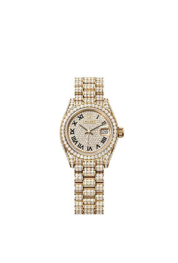 Rolex Lady-Datejust watch: 18 ct yellow gold - m279458rbr-0001