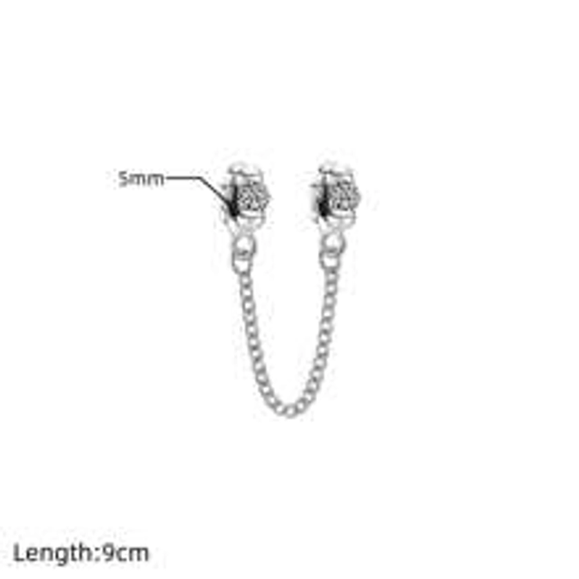 1pc Bracelet Safety Chain Pendant, Vintage & Charming Bracelet Accessory For Sparkling DIY Jewelry Making