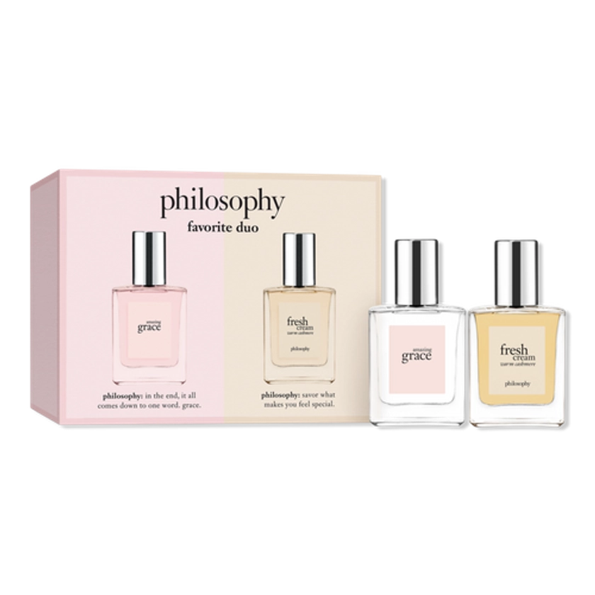 Amazing Grace and Fresh Cream Warm Cashmere 2-Piece Mini Gift Set - Philosophy | Ulta Beauty