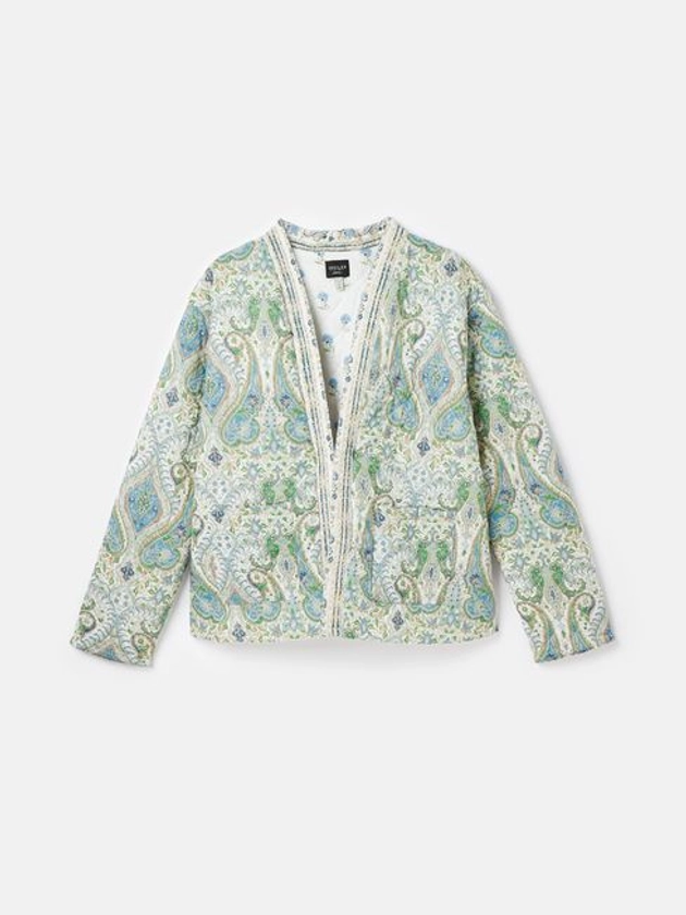 Joules Blakeney Relaxed Fit Paisley Cotton Quilted Jacket