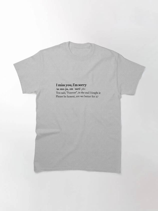 Gracie Abrams Aesthetic Quote Lyrics | Classic T-Shirt