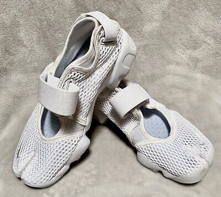 NEW Nike Air Rift BR Breathe Women's Size 6 White Pure Platinum Sneakers B-GRADE | eBay