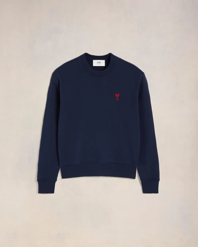 Sweatshirt Ami De Coeur Rouge Bleu Nuit | AMI PARIS