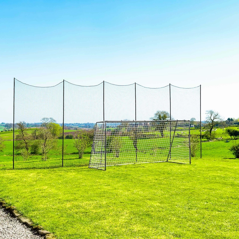 Socketed STOP THAT BALL™ - Ball Stop Net & Posts [12ft High] - 10ft