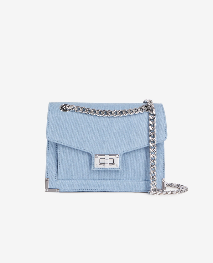 Sac Emily chaîne bleu en denim