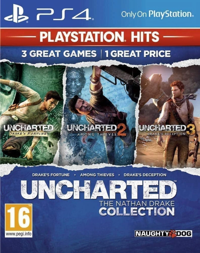 Uncharted The Nathan Drake Collection (PS4 / Playstation 4) 3 Great Games!