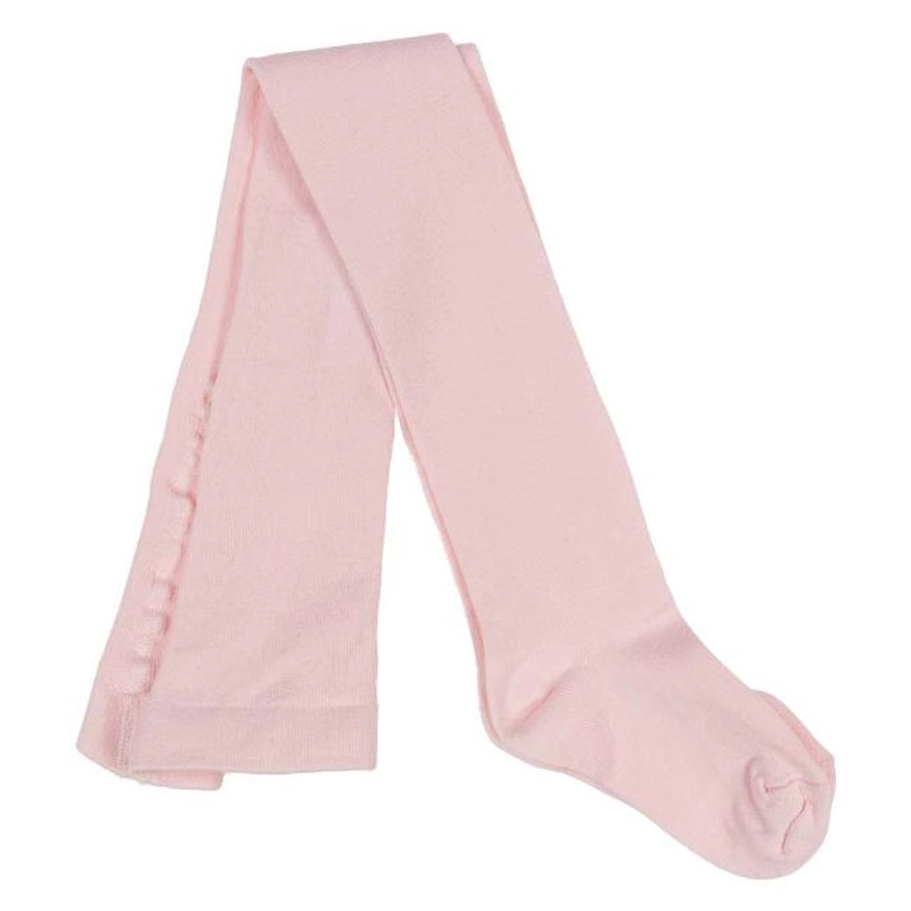 Meia Pata Plain Cotton Tights - Baby Pink