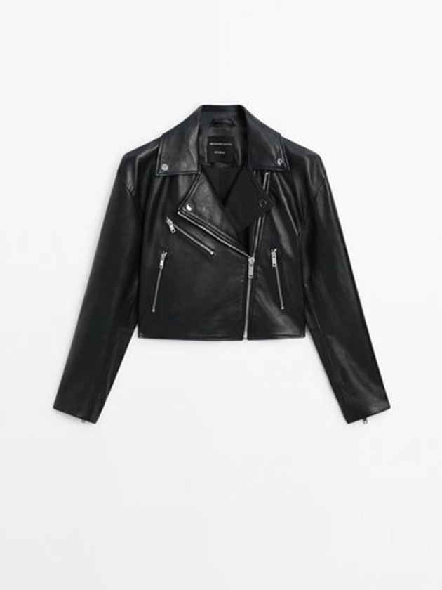 Cropped leather jacket - Studio