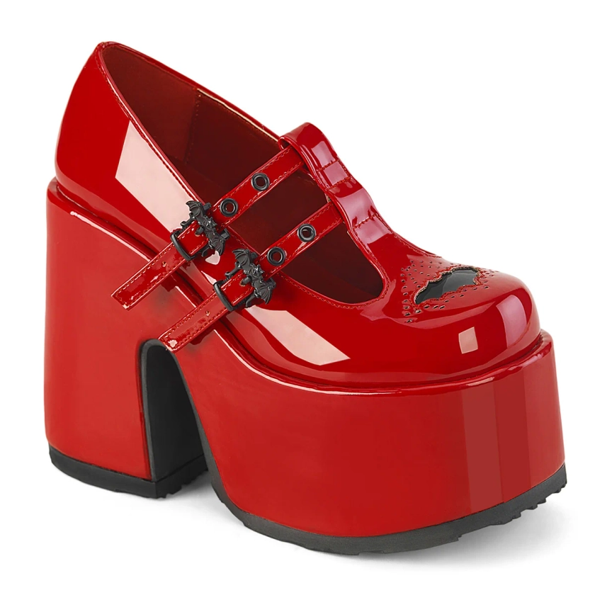 DEMONIA "Camel-55" Platforms - Red Patent