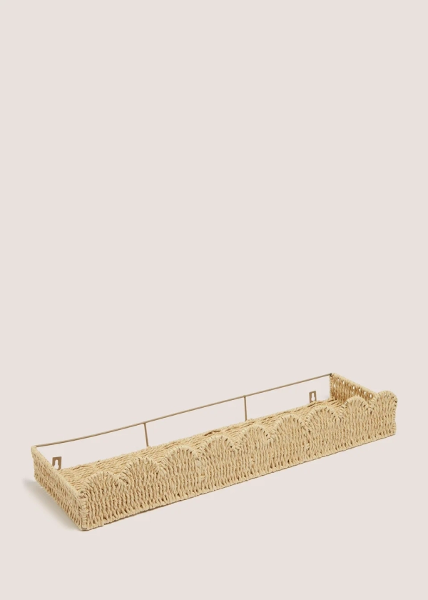 Natural Scallop Edge Shelf (60cm x 18cm x 10cm)