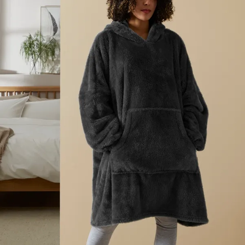 Teddy Oversized Blanket Hoodie