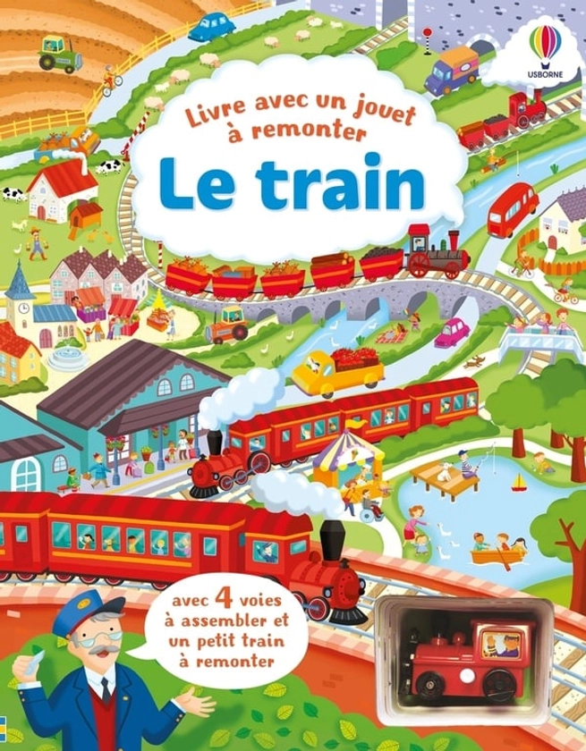 Le train : Livre avec un jouet à remonter : Fiona Watt - 183540720X - Livres pour enfants dès 3 ans | Cultura