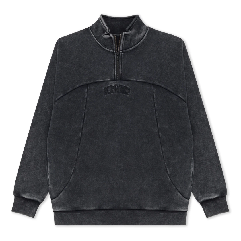 Night Quarter Zip Sweatshirt (Black)