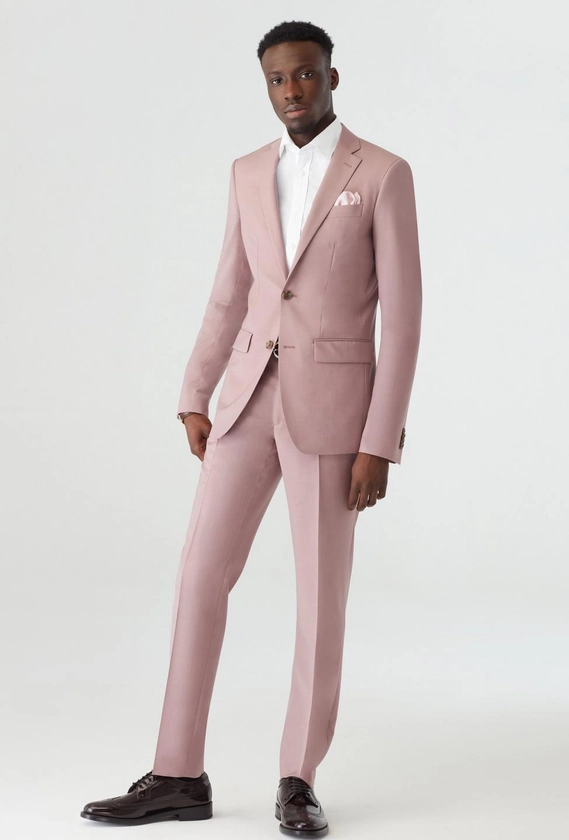 Custom Suits Made For You - Hamilton Sharkskin Lilac Suit | INDOCHINO
