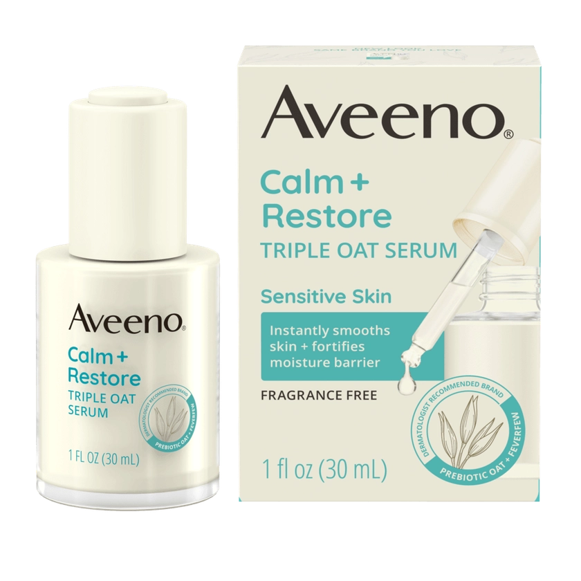 Calm + Restore® Triple Oat Serum for Sensitive Skin | Aveeno®