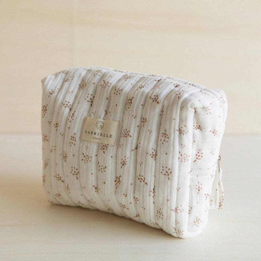 Trousse de toilette en gaze de coton biologique, Green & Kids