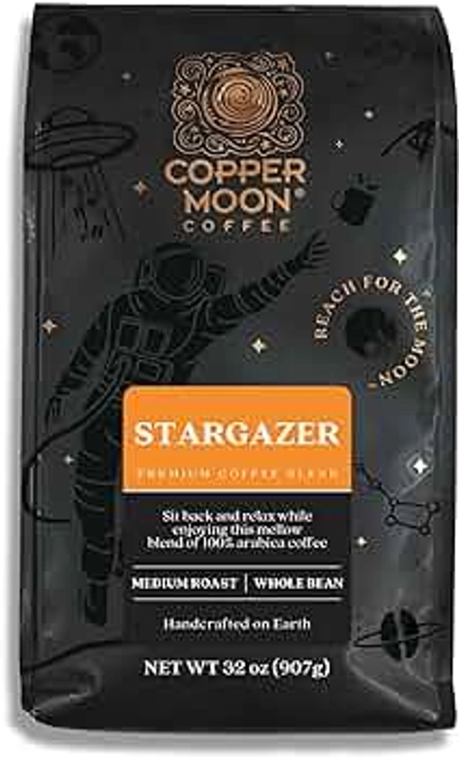 Copper Moon Medium Roast Whole Bean Coffee, Stargazer Blend, 2 Lb