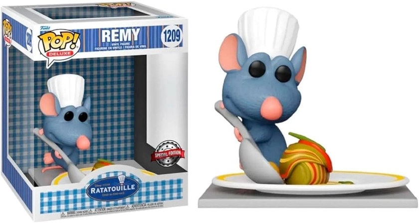 Funko Pop! Deluxe: Disney - Remy with Ratatouille- Figurine en Vinyle à Collectionner - Idée de Cadeau - Produits Officiels - Jouets pour Les Enfants et Adultes - Movies Fans