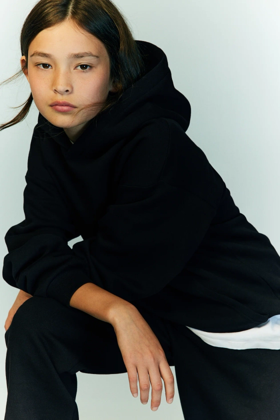 Hoodie oversize - Noir - ENFANT | H&M FR