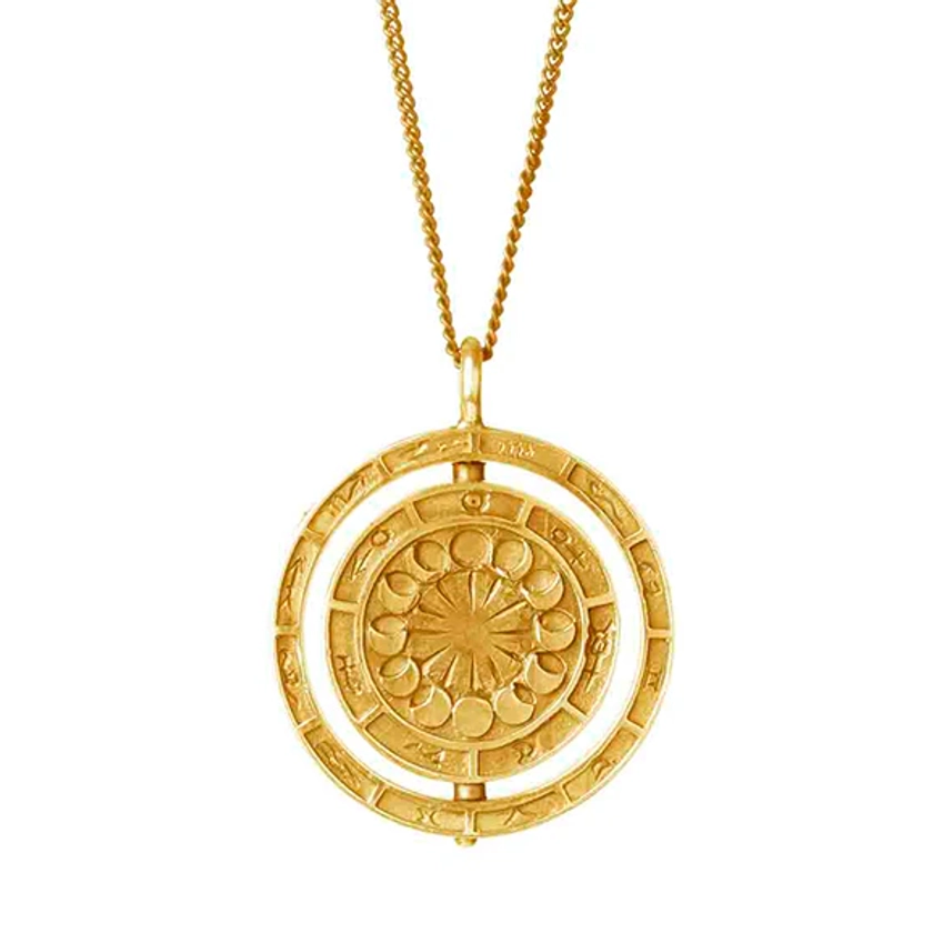 Alchemist's Rotary Pendant Gold