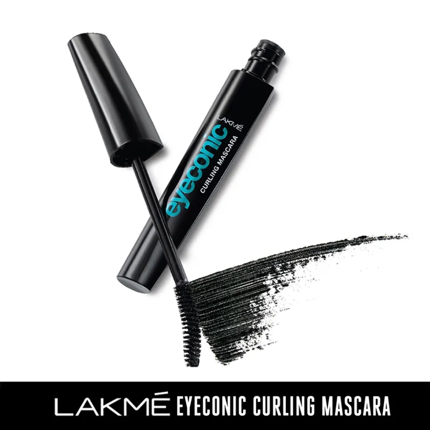 Lakme 9 To 5 Eyeconic Curling Mascara, Smudgeproof, Waterproof, Lasts Upto 24 Hrs, Black
