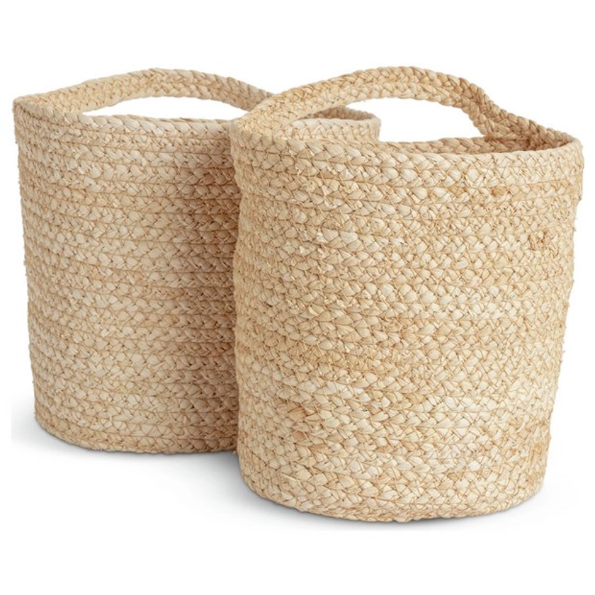 Buy Habitat Corn Husk Woven Hanging Basket - Natural | Decorative storage boxes | Argos