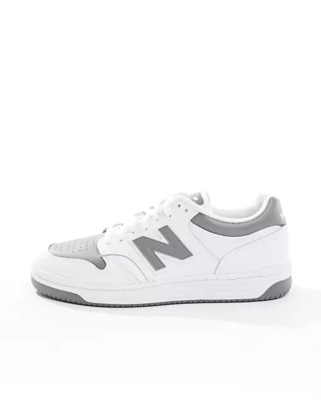 New Balance 480 sneakers in white with dark gray detail | ASOS