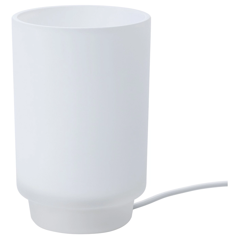 ISBRYTARE Table lamp, frosted glass white, 16 cm - IKEA