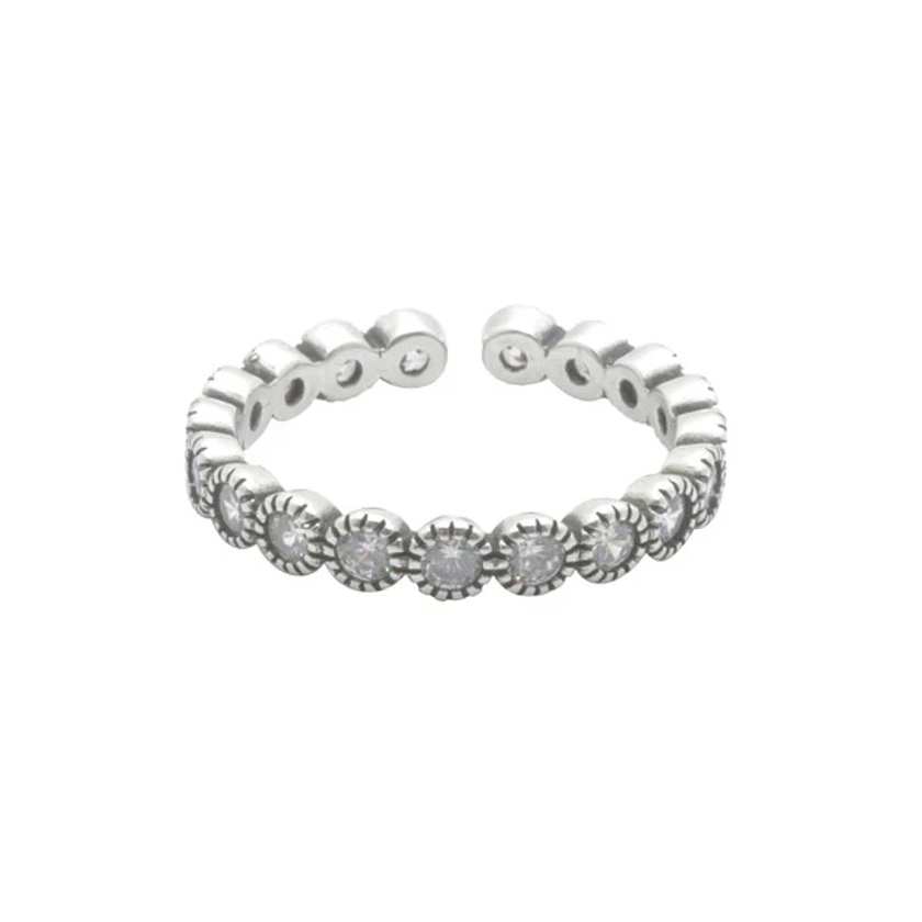 [WANDERING YOUTH] Seasonless Cubic Ring (SILVER925) WHITE