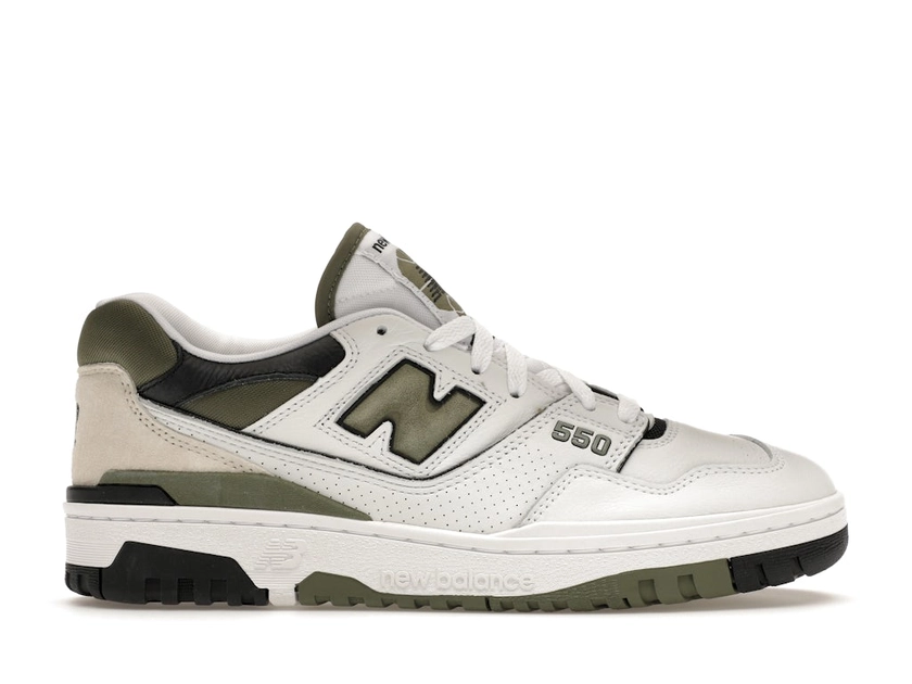 New Balance 550 White Dark Olivine