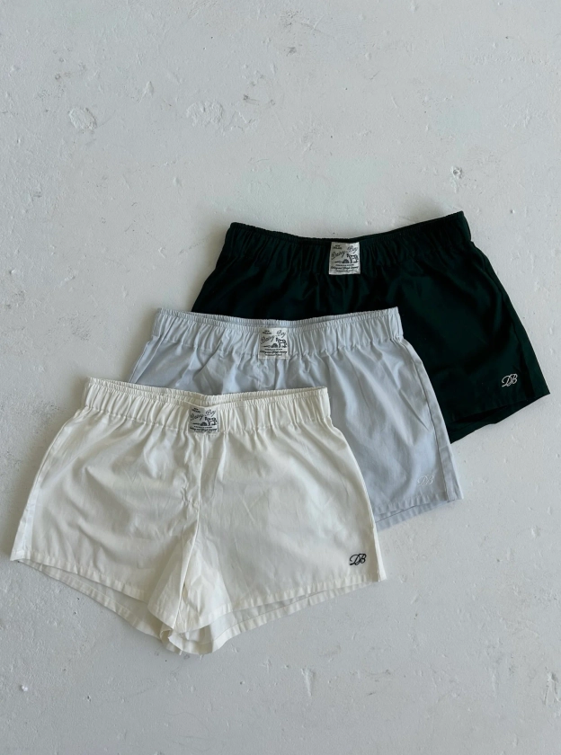 Fitted Boxer Short Set - Solid