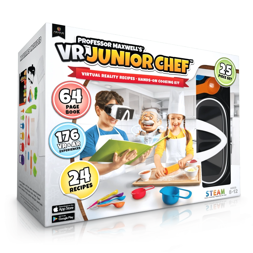 Professor Maxwell's Virtual Reality Cooking Kit for Kids - VR Junior Chef | Educational Food Science Kit