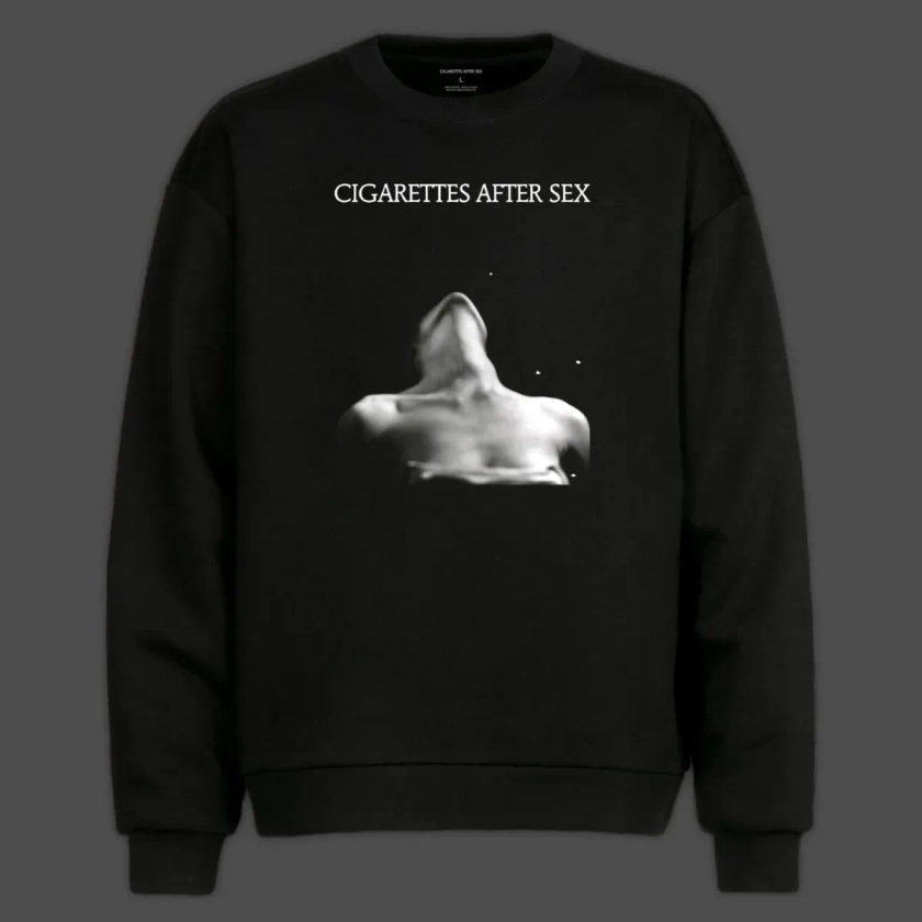 I. Cover Black Crewneck Sweatshirt - Cigarettes After Sex Store