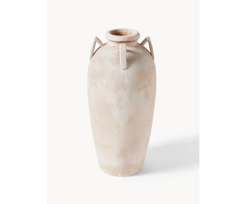 Vase à poser au sol, finition sablée Liah, haut. 70 cm | Westwing