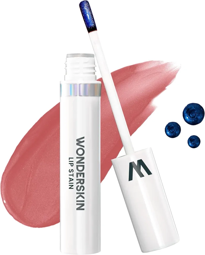 Wonderskin Wonder Blading Lip Stain Masque, Teinture Naturelle pour les Lèvres, Teinture Longue Tenue Waterproof (Whimsical)