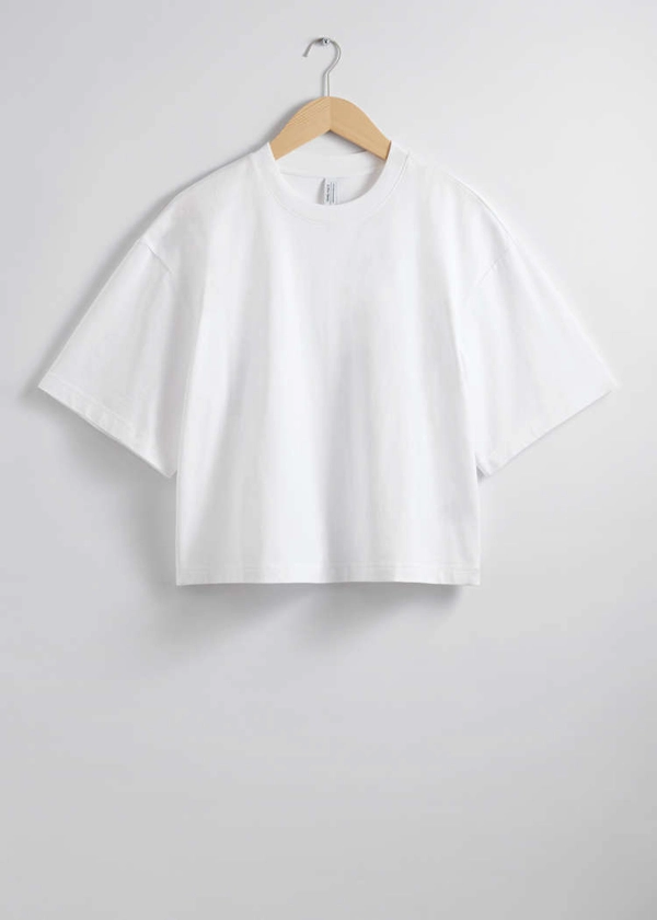 T-shirt structuré - Blanc - T-shirts - & Other Stories FR