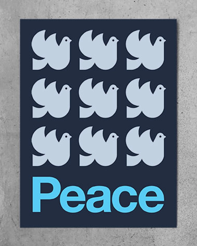 Draplin Design Co.: DDC-169 "Peace Doves" Poster