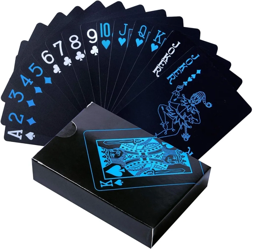 Magicwand Water Proof Poker Playing Taash Cards【Black】【Pack of 1】 : Amazon.in: Toys & Games