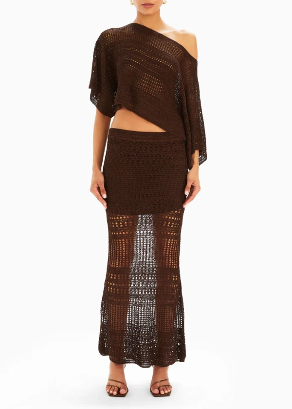 Topanga Crochet Maxi Skirt