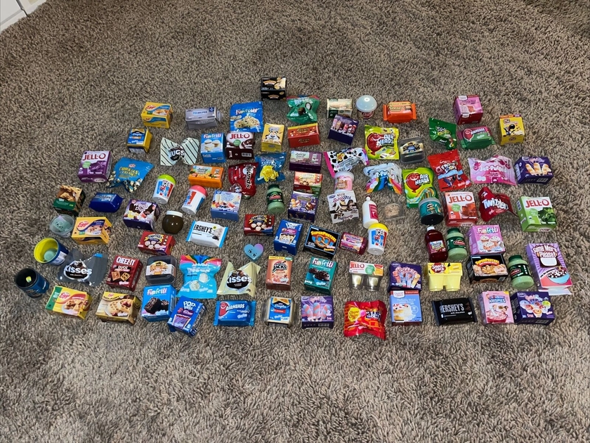 Shopkins Mini Brands Real Littles w/ Figures Food Brands Grocery Toys Lot of 85