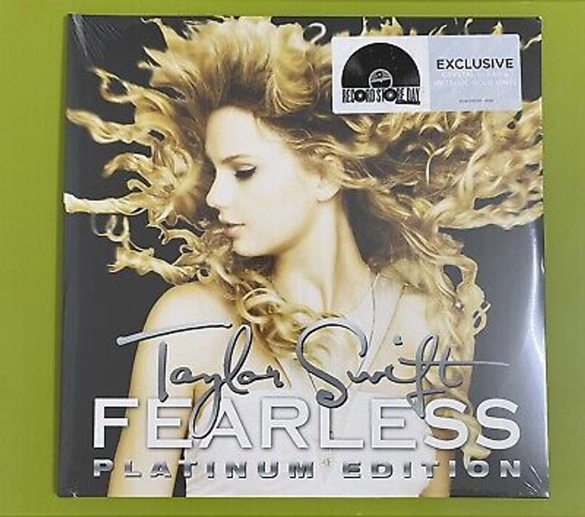 Taylor Swift Fearless Crystal Clear & Metallic Gold Vinyl 2LP RSD Sealed EU Ver. | eBay