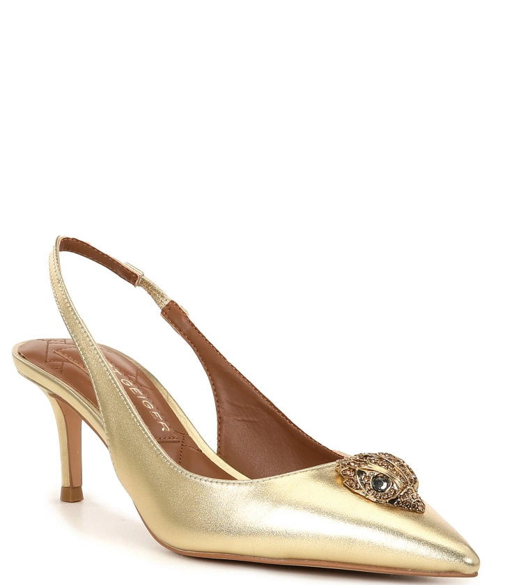 Kurt Geiger London Belgravia Leather Slingback Dress Pumps | Dillard's