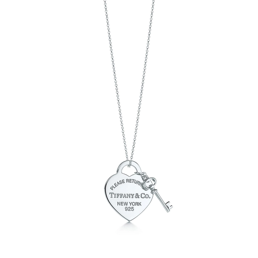 Return to Tiffany™Heart Tag Key Pendant
in Silver, Medium