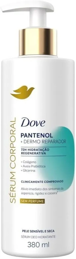 Sérum Corporal Dove Pantenol + Dermo Reparador Sem Perfume (380ml) | Amazon.com.br