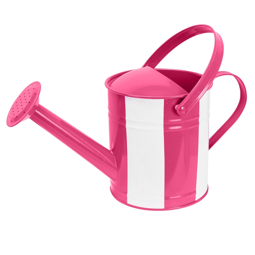 Garden Basics 1.5L Kids Striped Watering Can - Pink